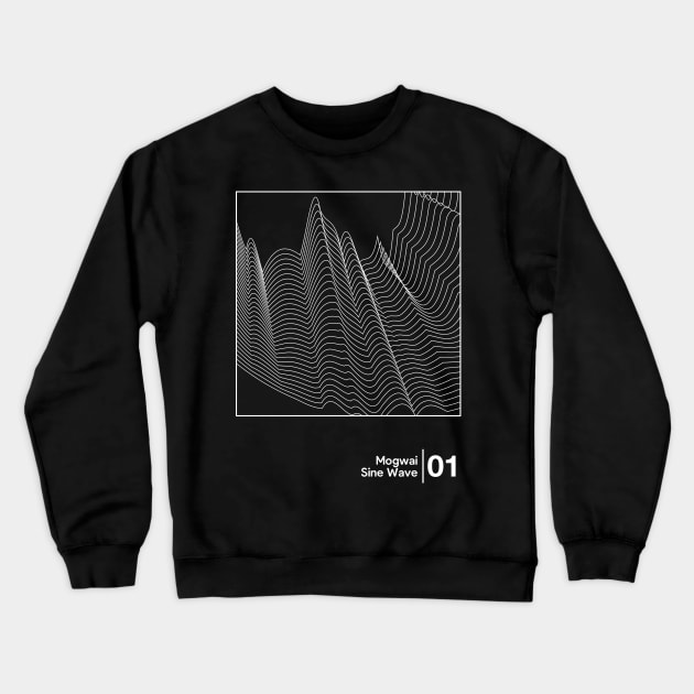 Mogwai - Sine Wave / Minimal Style Graphic Artwork Crewneck Sweatshirt by saudade